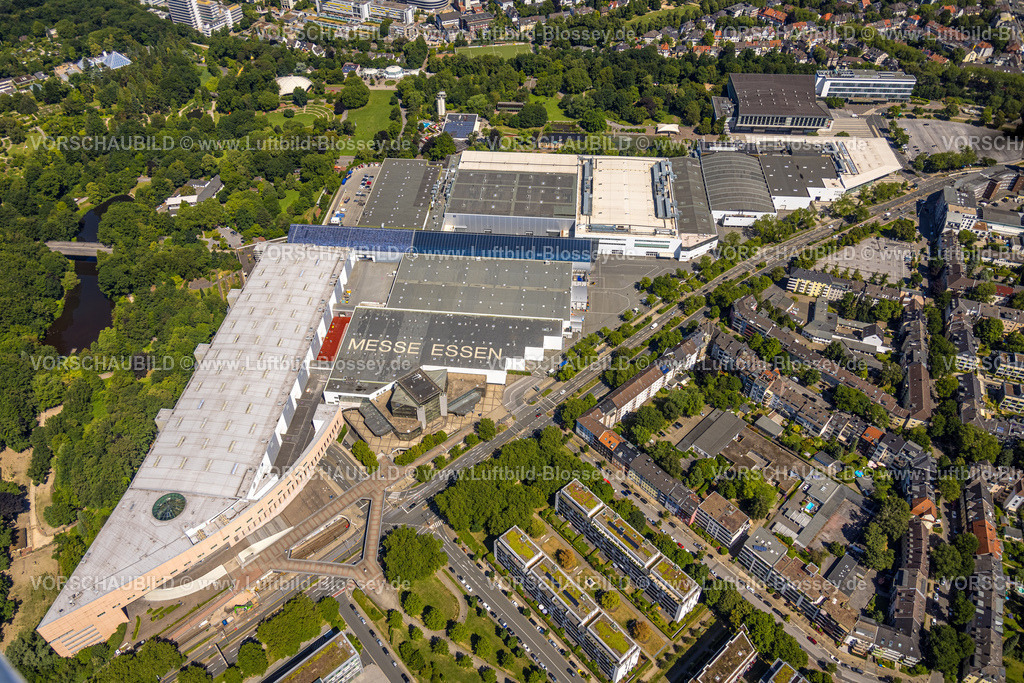 Essen230703233 | Luftbild, Messe Essen, Rüttenscheid, Essen, Ruhrgebiet, Nordrhein-Westfalen, Deutschland
