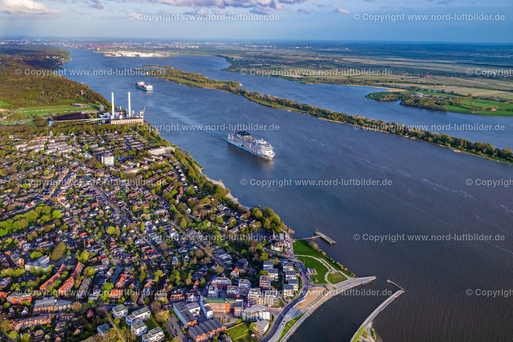 Hamburg_Elbe_Kreuzfahrtschiff_MSC_Euribia_ELS_1566140424 | SCHULAU 14.04.2024 Kreuzfahrt- Passagier- und Fahrgast- Schiff " MSC Euribia " in Fahrt auf der Elbe in Schulau im Bundesland Schleswig-Holstein, Deutschland. Weiterführende Informationen bei: MSC Cruises S.A.,. // Cruise passenger and passenger ship "MSC Euribia" sailing on the Elbe in Schulau in the federal state of Schleswig-Holstein, Germany. Further information at: MSC Cruises S.A.,. Foto: Martin Elsen