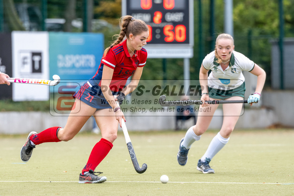 SFE_20231022_0079 | Deutsche Meisterschaft Weibliche U16 Finale Uhlenhorst Mülheim - Düsseldorfer HC am 22.10.2023 in Köln (Düsseldorfer Hockeyclub 1905 e.V.), Photo: Stephan Fehrmann 2023 (Sports-Gallery)