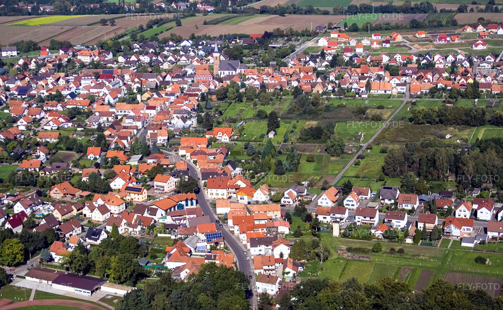 Luftbild: Speckstr im Ortsteil Schaidt in Wörth im Bundesland Rheinland-Pfalz in Deutschland. Foto: IMG_4359.jpg vom 08.10.2006 durch Werner Riehm/FLY-FOTO.de