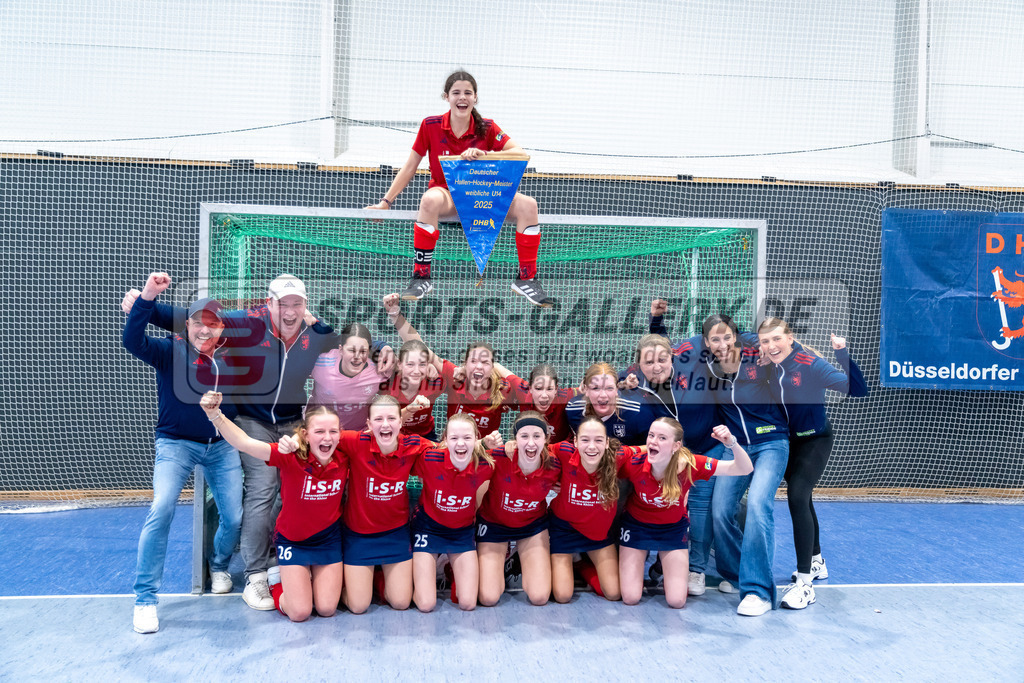 HK_20250223_103388 | Deutsche Meisterschaft wU14 Finale und Ehrungen am 23.2.2025 Düsseldorfer HC, Düsseldorf