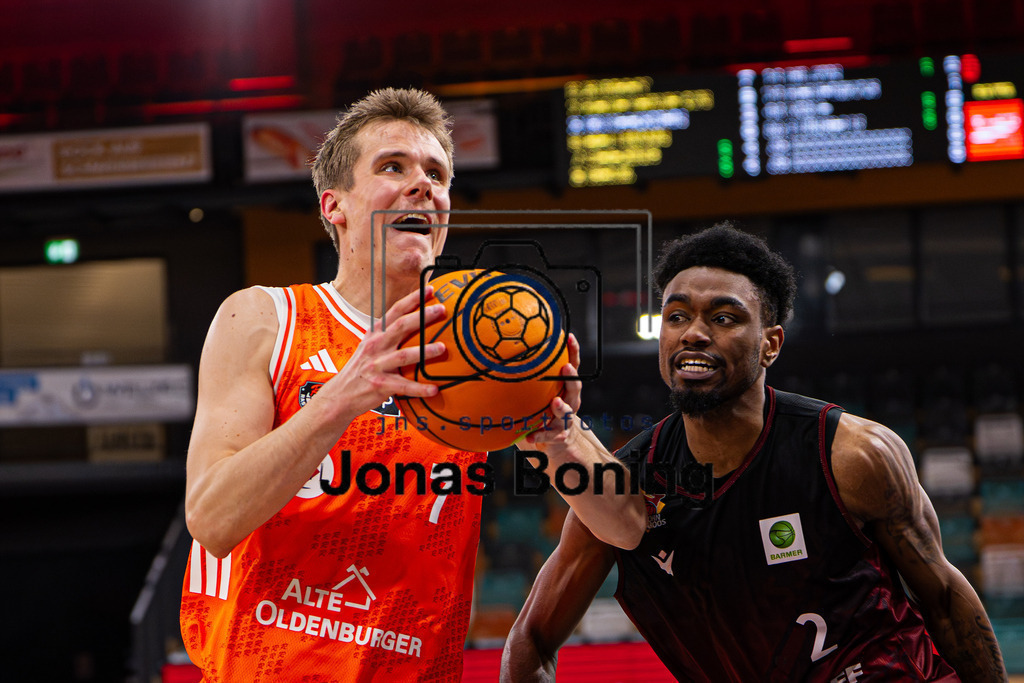 Basketball I Herren I Saison 2025-2026 I ProB Nord I 21. Spieltag I Rasta Vechta II - Iserlohn Kangaroos I 3134 | Moritz Dresing (7, RASTA Vechta II) - Realisiert mit Pictrs.com