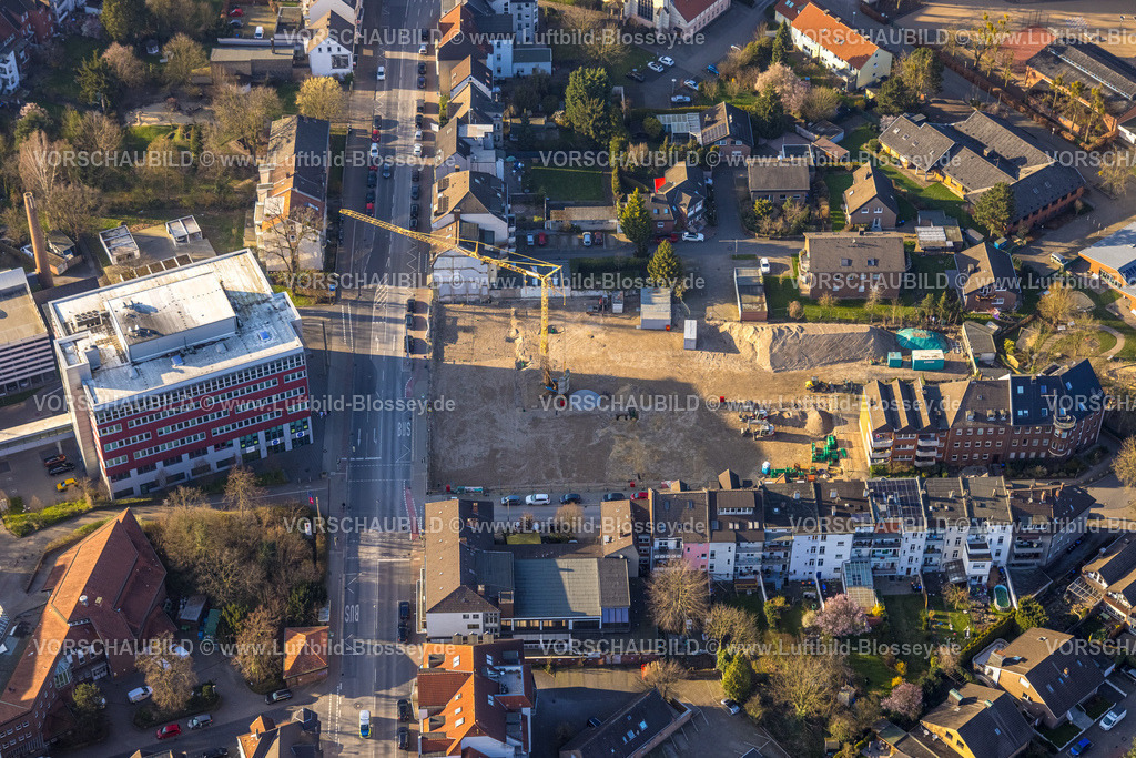 Hamm240305394 | Luftbild, Seniorencampus Baustelle mit Neubau an der Werler Straße gegenüber EVK evang. Krankenhaus, Mitte, Hamm, Ruhrgebiet, Nordrhein-Westfalen, Deutschland