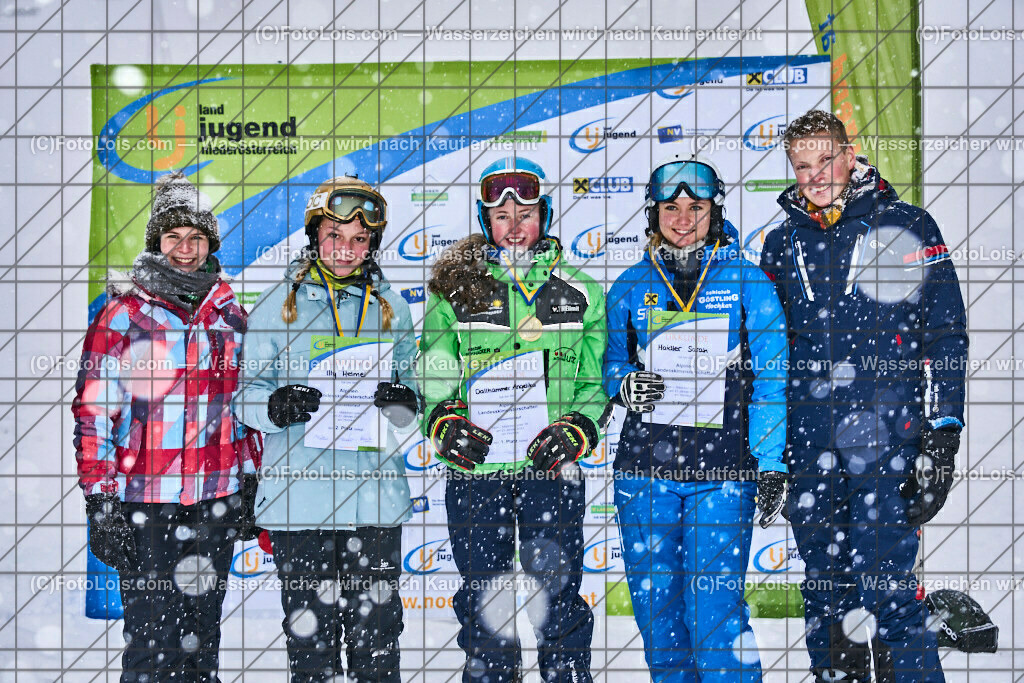 ALP4447_NOe-Landjugend-RTL_Hochkar_Siegerinnen SKI-U-XVIII | (C)FotoLois.com, Alois Spandl, NÖ Landjugend Skimeisterschaften 2023, Riesentorlauf am Hochkar/Draxlerloch, Sa 21. Jänner 2023.
