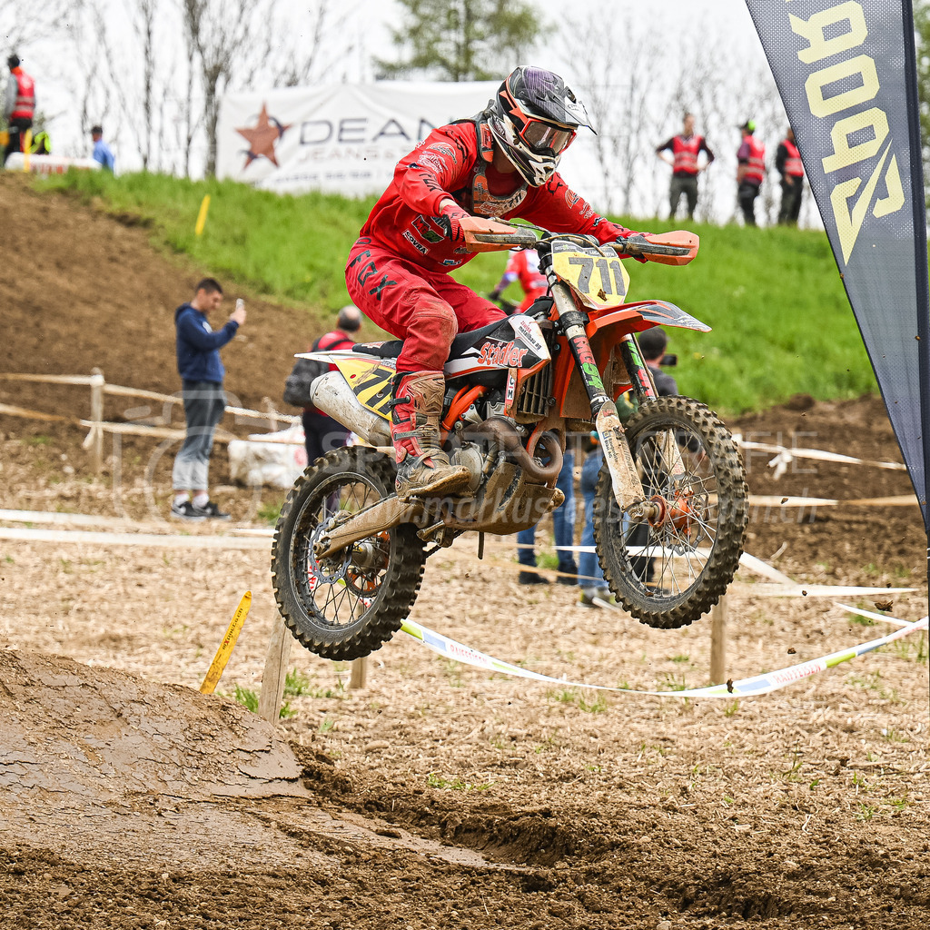 Motocross Schlatt bei Winterthur - 30. April 2023 | #711 Wirth Luca aus Au (CH) auf KTM in der Kategorie ProRace Serie am Motocross Schlatt bei Winterthur, 30. April 2023. 
Instagram: @mx_schlatt | @mc_wila | @sam_schweiz
Bild: Sportfotografie Markus Aeschimann | www.markus-aeschimann.ch - Realisiert mit Pictrs.com
