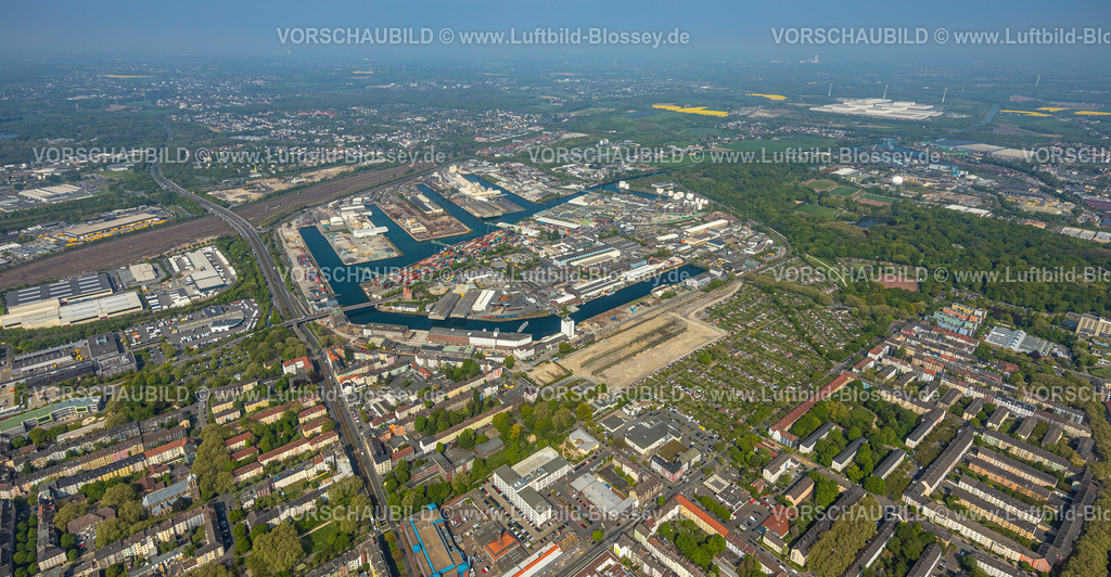 Dortmund220500678DortmunderHafen | Luftbild vom Dortmunder Hafen mit Speicherstraße und Kanalstraße, e-port-dortmund, Dortmund-Ems-Kanal, Containerhafen,  Hafen, Dortmund, Ruhrgebiet, Nordrhein-Westfalen, Deutschland 