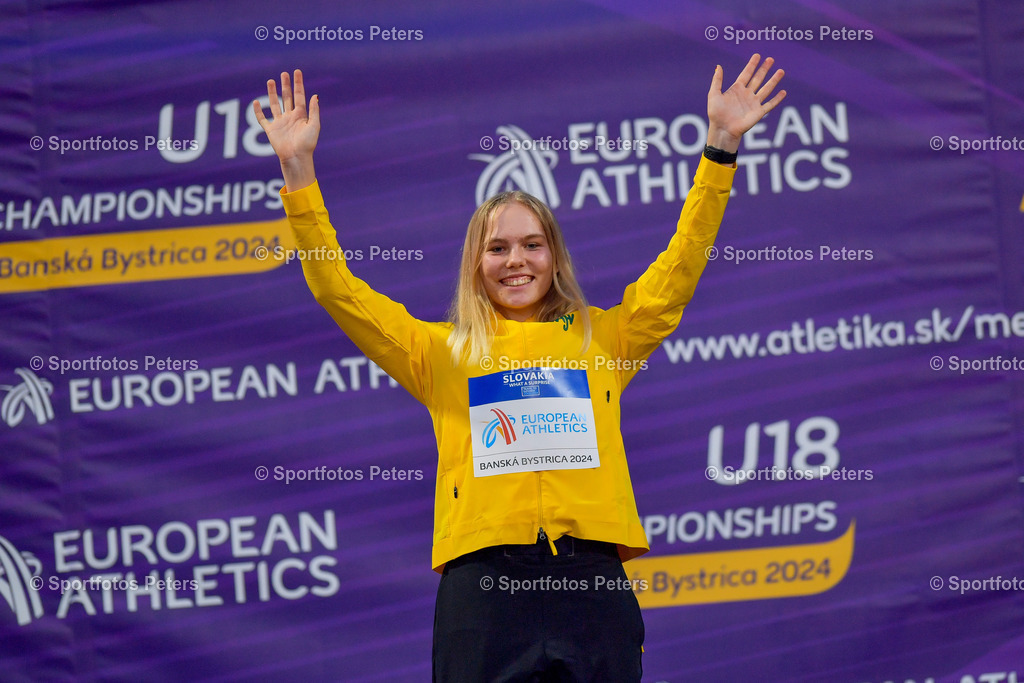 U18 EM - Tag 4_206 | European Athletics U18 Championships am 21.07.2024 in Banska Brystica; Speerwurf, Konstanze Irlinger. Foto: Kai Peters - Realisiert mit Pictrs.com
