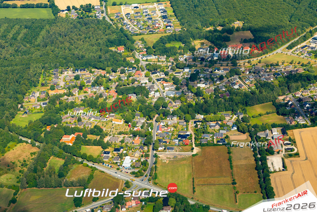 Das Luftbild der Stadt Wallsbüll wurde 2022 vom Flugzeug heraus erstellt (keine Drohnen-Aufnahmen) Aufnahmehöhe ca.450 Meter- hohe Bildauflösung und Druck-Qualität. Garantiert!
