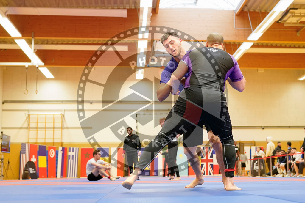 20240203PBB09913 | Fighters compete during the Brazilian Jiu-Jitsu Championship of the AJP Tour in Maintal by Frankfurt am Main, Germany, on February 2, 2024.
