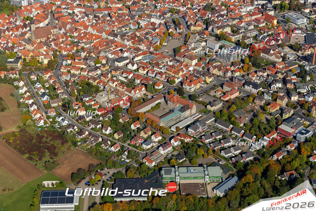 Das Luftbild der Stadt Forchheim wurde 2019 vom Flugzeug heraus erstellt (keine Drohne) Aufnahmehöhe ca.400 Meter- hohe Auflösung- beste Druck-Qualität garantiert!