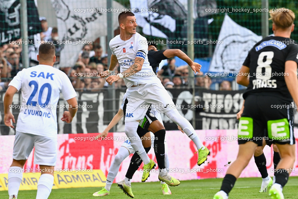 SAK vs. SK Sturm 22.7.2023 | #24 Zoran Vukovic, #20 Luka Vukovic, #11 Manprit Sarkaria, #8 Alexander Prass