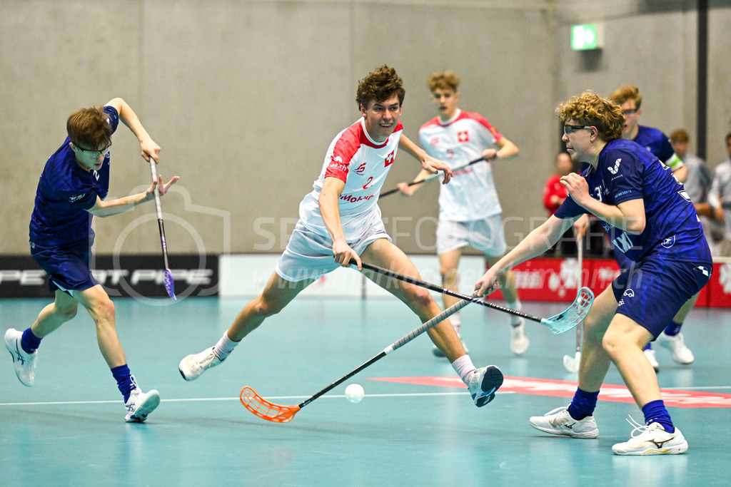 Switzerland U19 vs Finland U19 - 3. February 2024 | Switzerland U19 vs Finland U19
U19 Men International Matches in Switzerland
GoEasy Arena, Siggenthal Station
Switzerland defender #2 Timon Anderegg.
Credit: Markus Aeschimann | <a href="https://www.markus-aeschimann.ch">Sportfotografie Markus Aeschimann</a> | <a href="https://www.instagram.com/sportfotografie.aeschimann">@sportfotografie.aeschimann</a> - Realisiert mit Pictrs.com
