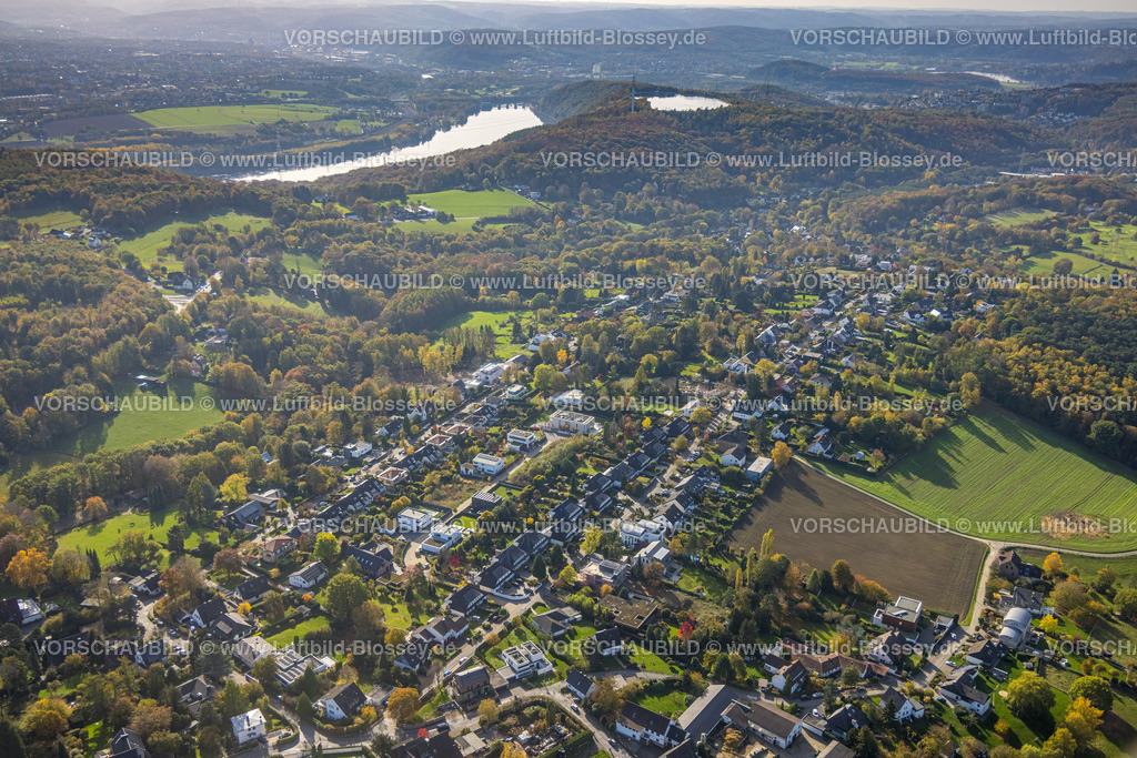 Herdecke221016808 | Luftbild, Neubau Wohngebiet Blankenburger Weg, Hengsteysee im Hintergrund, Ahlenberg, Herdecke, Ruhrgebiet, Nordrhein-Westfalen, Deutschland