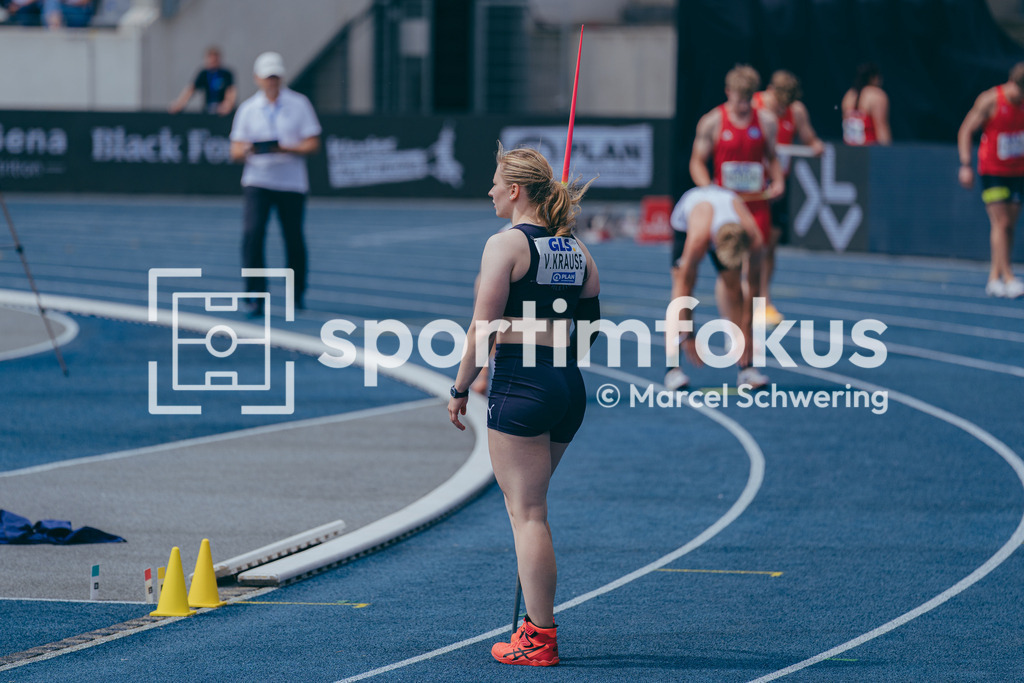 Deutsche Meisterschaften der Frauen und Männer 2026 | Victoria Krause, Düsseldorf Athletics, Speerwurf, Deutsche Meisterschaften der Frauen und Männer 2026, Lohrheidestadion Bochum-Wattenscheid, 26.07.2026. Foto: Marcel Schwering / sportimfokus - Realisiert mit Pictrs.com