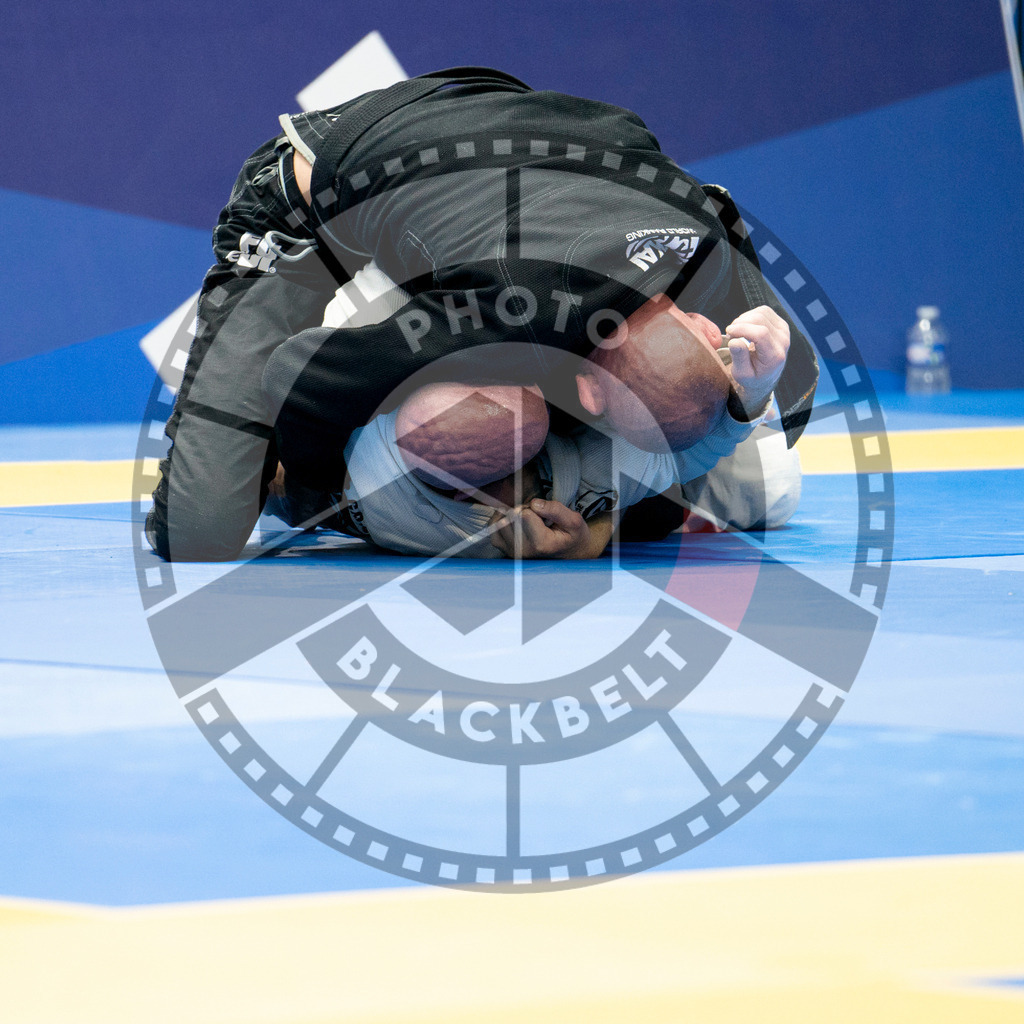 20240124PBB03903 | Fighters compete during the second day of the IBJJF European Championship in Paris, France, on January 24, 2024.