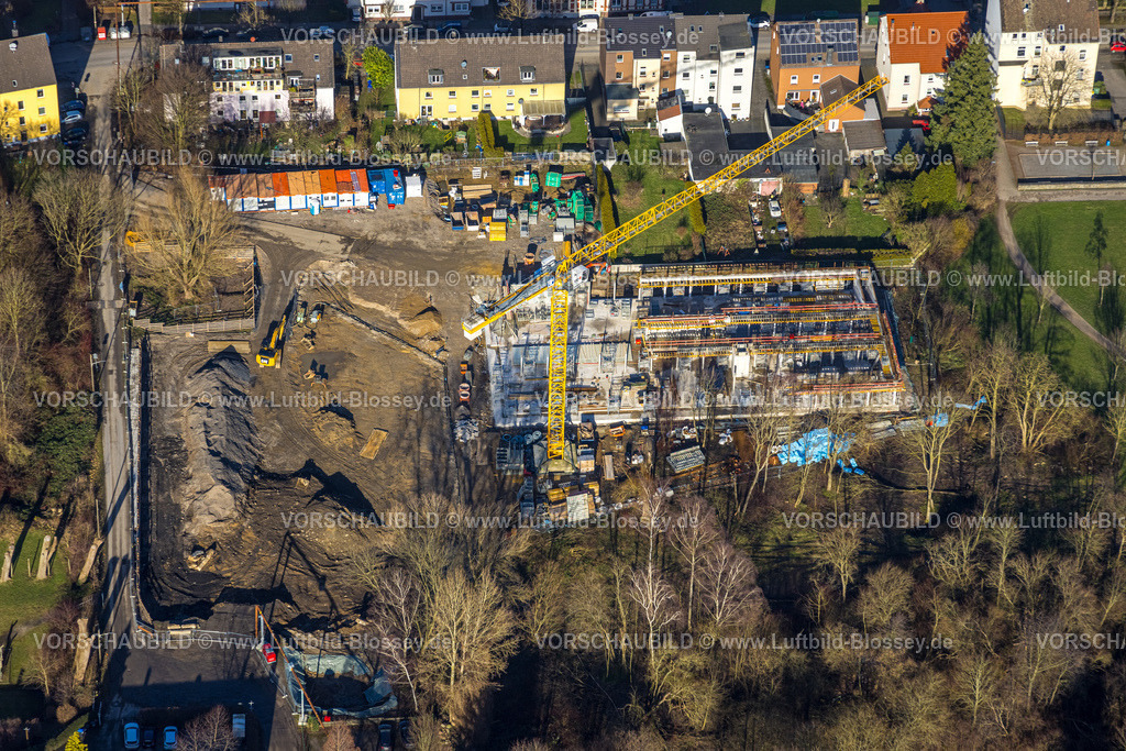 Witten240102788 | Luftbild, Park der Generationen, Baustelle für neues Bildungsquartier, Westfeldstraße, Annen, Witten, Ruhrgebiet, Nordrhein-Westfalen, Deutschland