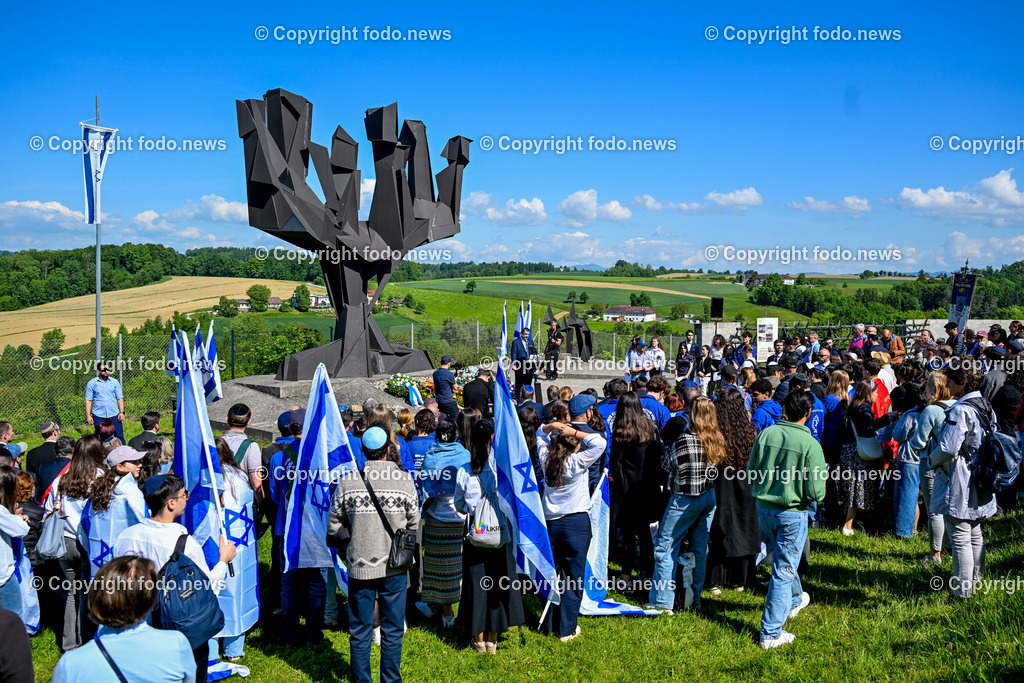 Internationale Gedenk- und Befreiungsfeier Gedenkstaette Mauthausen 2025_ 11.05.2025-112 | 11.05.2025, Mauthausen, AUT, Internationale Gedenk- und Befreiungsfeier Gedenkstaette Mauthausen 2025, 80 Jahre Befreiung KZ Mauthausen im Bild Israelitische und Juedische Gemeinschaft, Mahnmal