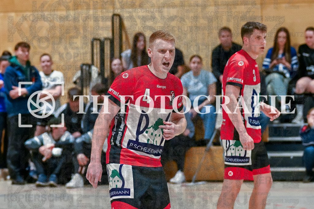 GER, SG Maulburg/Steinen - TuS Ringsheim, Handball, Landesliga Suedbaden, 22. Spieltag, Saison 2024/2025, 23.03.2025 | Jannick Eichin (SG Maulburg/Steinen, #04)GER, SG Maulburg/Steinen - TuS Ringsheim, Handball, Landesliga Suedbaden, 22. Spieltag, Saison 2024/2025, 23.03.2025Foto: TH Fotografie/Thomas Hess