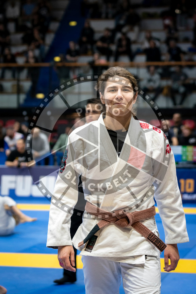 20240126PBB0677 | Fighters compete during the Brazilian Jiu-Jitsu European Championship of the IBJJF in Paris, France, on January 26, 2024.