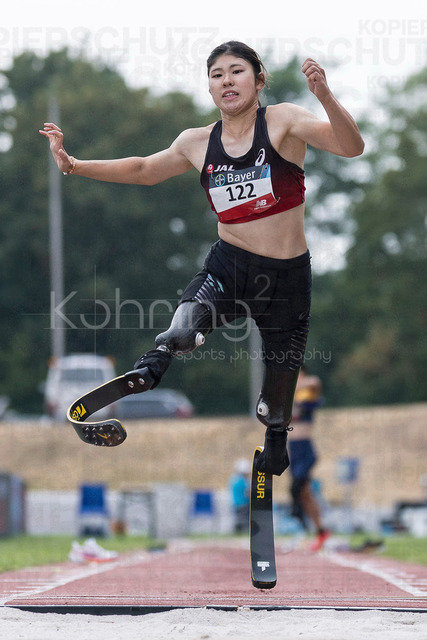 Para Heimspiel 7.0; Leverkusen, 18.07.2026 | LEVERKUSEN, GERMANY - JULY 18, 2026 : Erina Yuguchi (JPN/Japan) competing in the long jump during the Para Heimspiel 7.0 at Fritz Jacobi Sports Complex on July 18, 2026 in Leverkusen, Germany.