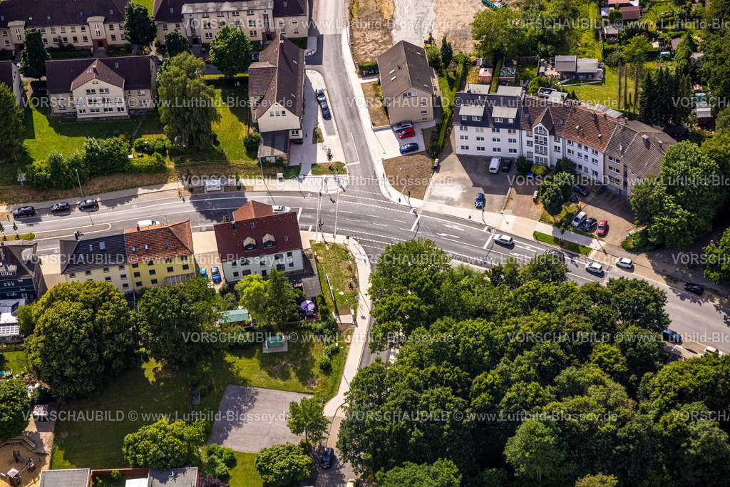 Witten230701200 | Luftbild, Pferdebachstraße Sanierung, Ecke Leostraße, Witten, Ruhrgebiet, Nordrhein-Westfalen, Deutschland