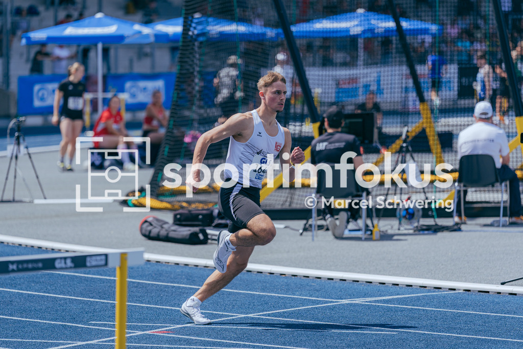 DM U23 U18 Bochum 2026 | Moritz Jäger (LG Filder), Startnummer 1644, 400 Meter Hürden, Deutsche Meisterschaften der U18 &amp; U23 2026, Lohrheidestadion Bochum-Wattenscheid, 04.07.2026 Foto: Marcel Schwering / sportimfokus - Realisiert mit Pictrs.com