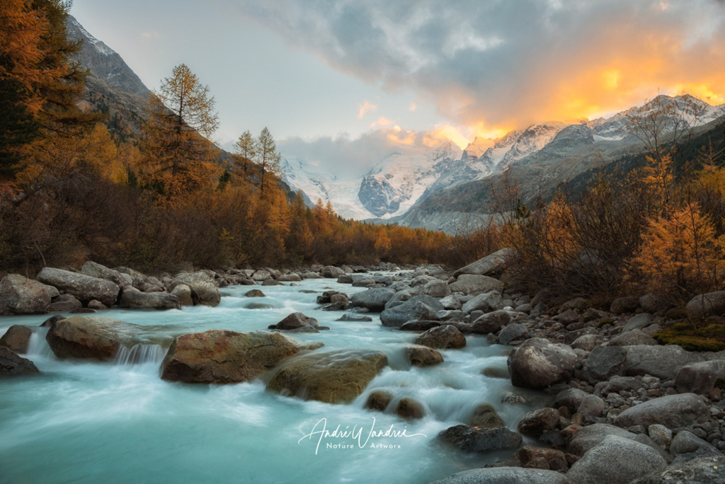 Das Morteratsch Gemälde | Andre Wandrei - Nature Artworx - Realisiert mit Pictrs.com