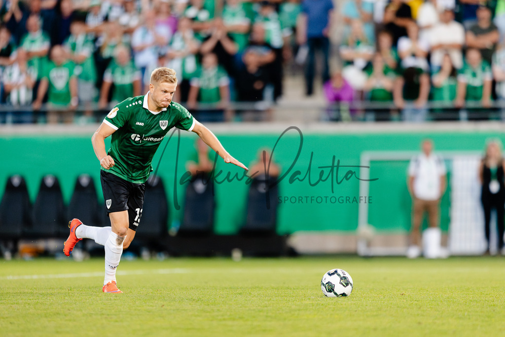 DFB-Pokal 2025/2026, 1. Runde: SC Preußen Münster - Hertha BSC Berlin | Münster, 18.08.2025: DFB-Pokal 2025/2026, 1. Runde, SC Preußen Münster gegen Hertha BSC Berlin im LVM-Preußenstadion in Münster.(Foto: sportfotografie.ms | Markus Paletta) - Realisiert mit Pictrs.com