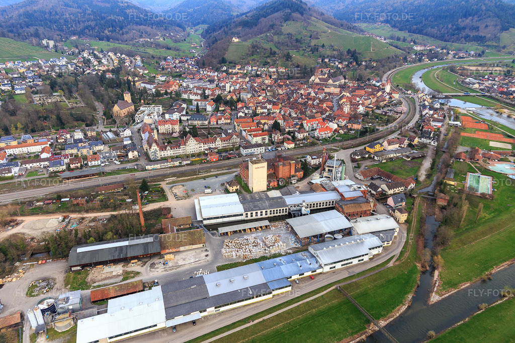 Luftbild: Kinzigtal Recycling in Gengenbach im Bundesland Baden-Württemberg in Deutschland. Foto: IMG_120256.jpg vom 17.03.2020 durch Werner Riehm/FLY-FOTO.de