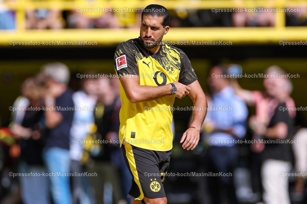 BVB10082500003 | 10.08.2025, Fußball, Borussia Dortmund - Juventus Turin, Testspiel, Signal Iduna Park, Saison 2025 2026: Emre Can  (BVB #23)   DFB regulations prohibit any use of photographs as image sequences and or quasi-video.