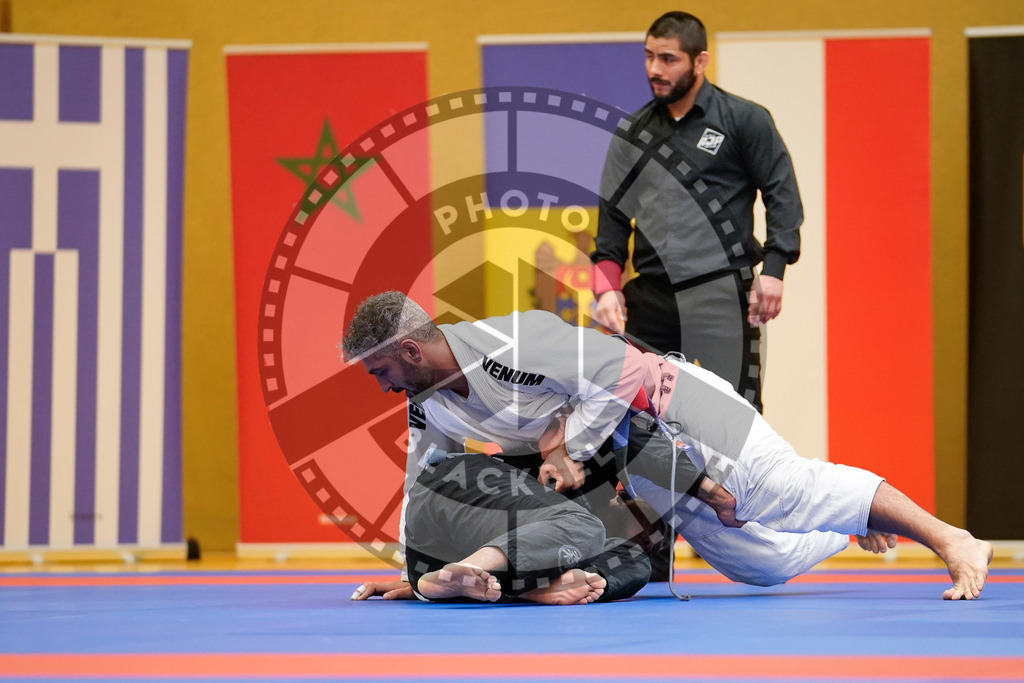 20240203PBB05641 | Fighters compete during the Brazilian Jiu-Jitsu Championship of the AJP Tour in Maintal by Frankfurt am Main, Germany, on February 2, 2024.