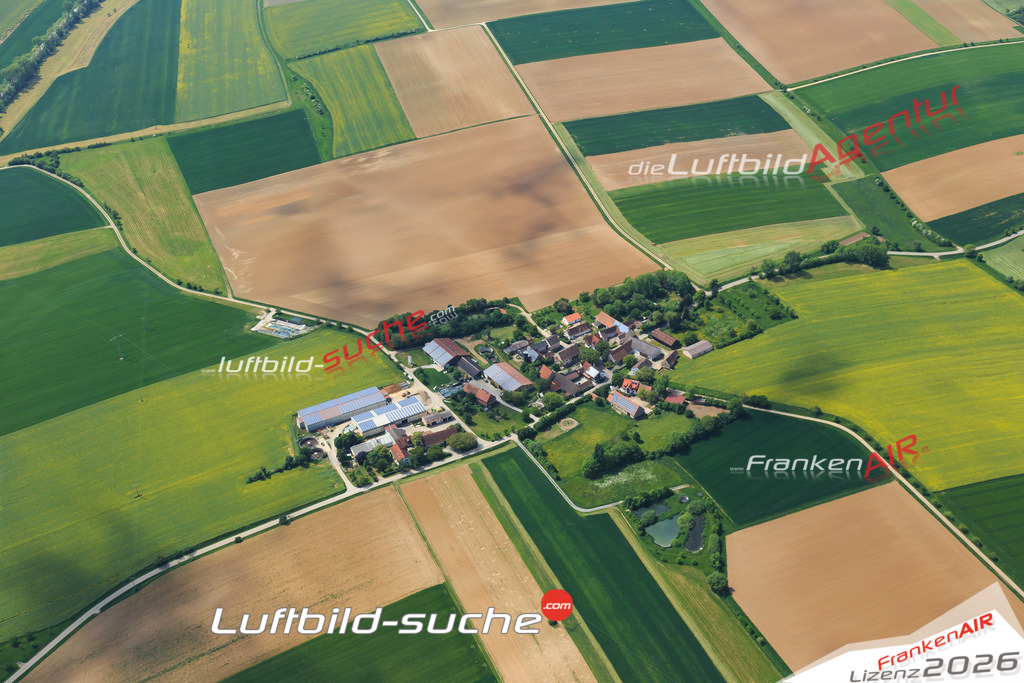 Luftbild von Hochbach Burgbernheim - Luftaufnahme wurde 2015 von https://frankenair.de mittels Flugzeug (keine Drohne) erstellt - die Geschenkidee