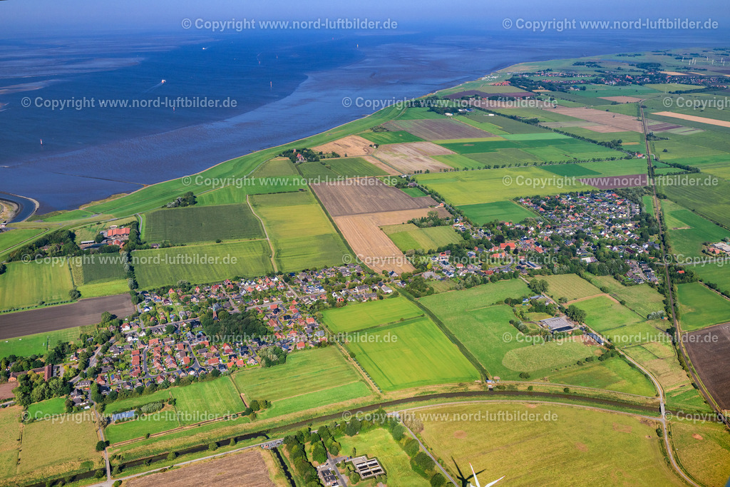 Imsum_ELS_9260050924 | GEESTLAND 05.09.2024 Dorfkern am Weser Uferbereichen Imsum in Geestland im Bundesland Niedersachsen, Deutschland. // Village center on the banks of the Weser Imsum in Geestland in the state Lower Saxony, Germany. Foto: Martin Elsen