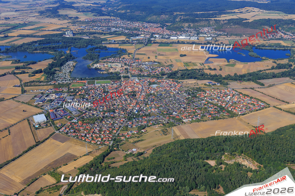 Luftbild von  Zeil - Luftaufnahme wurde 2015 von https://frankenair.de mittels Flugzeug (keine Drohne) erstellt - die Geschenkidee