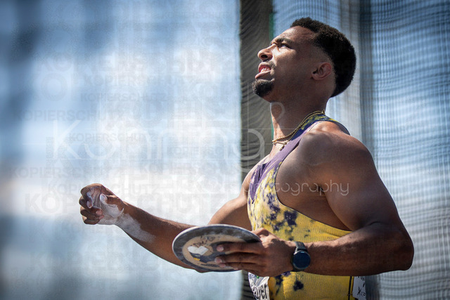 Multisport Event; Ratingen, 28.06.2026 | RATINGEN, GERMANY - JUNE 28, 2026 : Leo Neugebauer (GER / Germany) during the decathlon’s discus throw of the Multisport Event at Stadion Ratingen on June 28, 2026 in Ratingen, Germany.