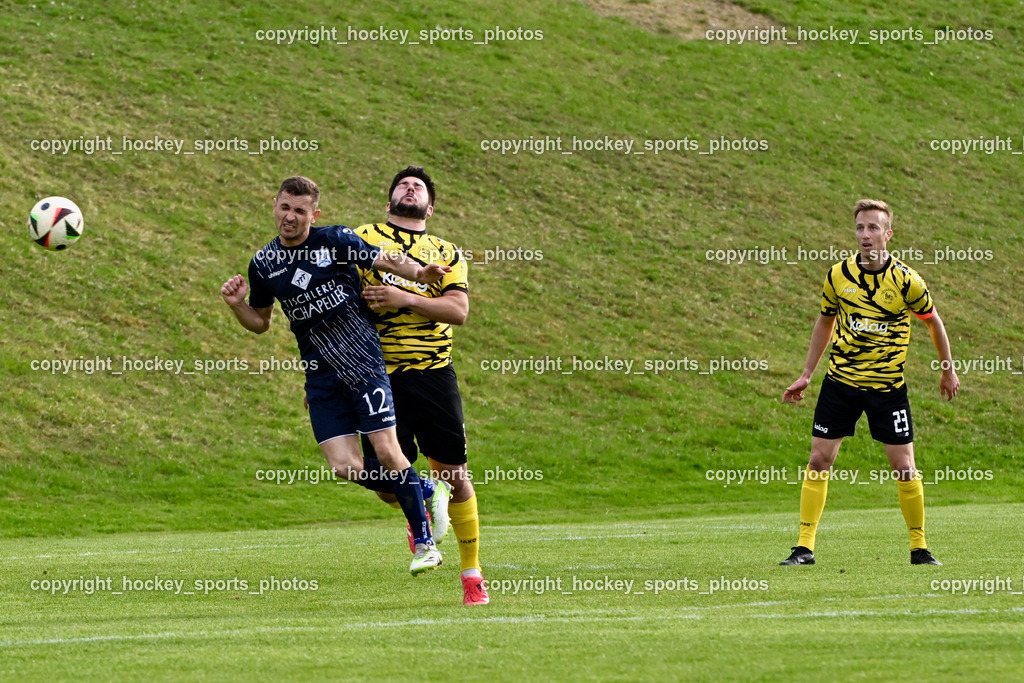 FC Faakersee vs. FC Dölsach | #12 Christian Brandstätter FC Dölsach, #31 Arnel Mulahalilovic FC Faakersee, #23 Roman Adunka FC Faakersee, FC Faakersee vs. FC Dölsach, FC Faakersee vs. FC Dölsach am 20.04.2025 in Finkenstein (Sportplatz Finkenstein), Austria, (Photo by Bernd Stefan)