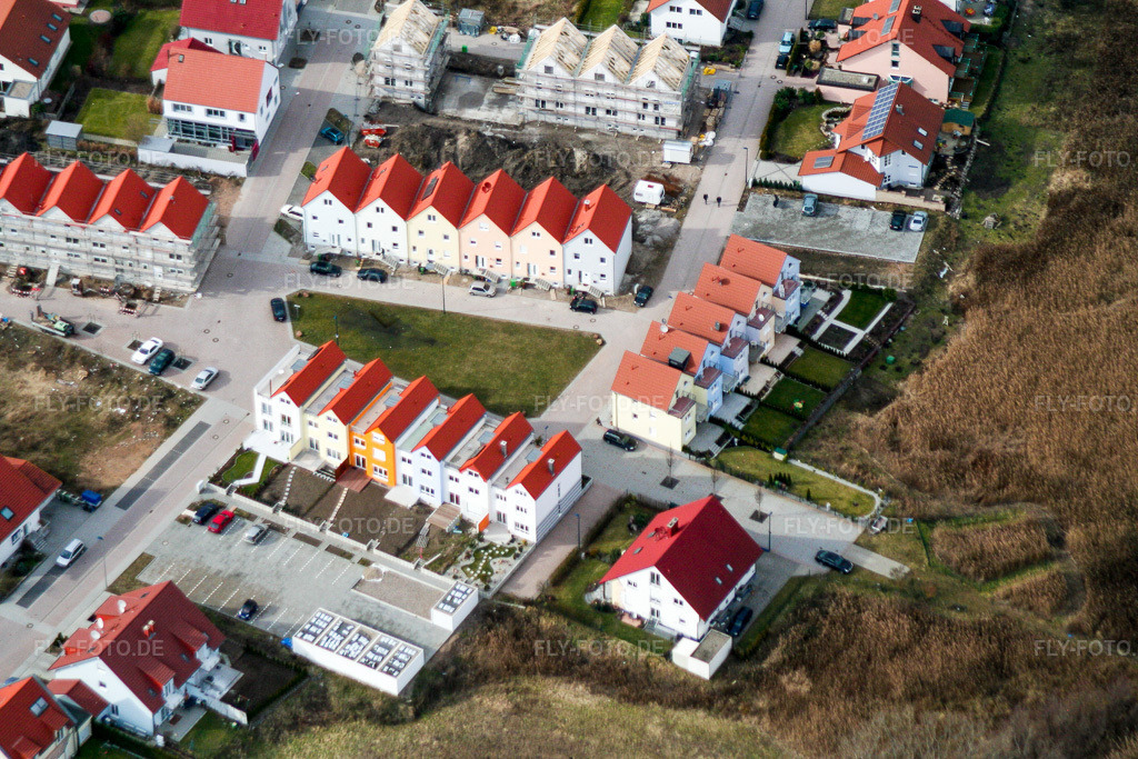Luftbild: Neubaugebiet Am Scheidgraben in Wörth am Rhein im Bundesland Rheinland-Pfalz in Deutschland. Foto: IMG_1031.jpg vom 19.02.2006 durch Werner Riehm/FLY-FOTO.de
