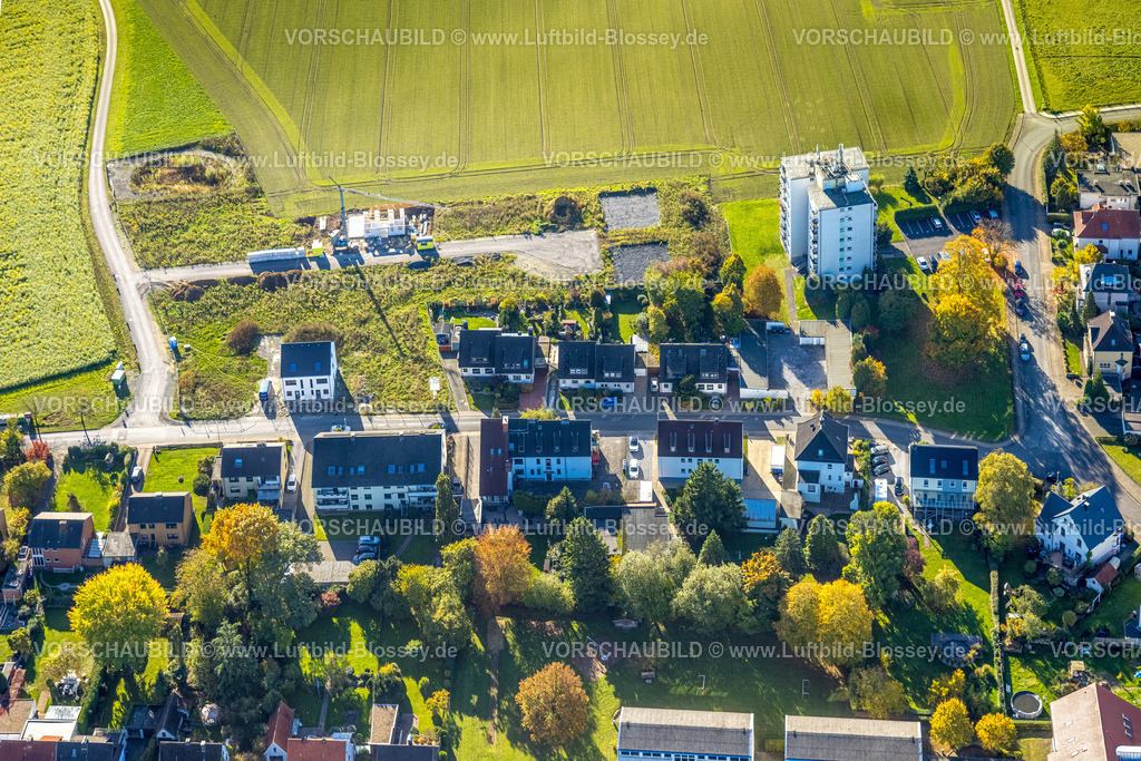 Hamm251001854 | Luftbild, Haverwiese und Kirchspiel Straße, Wohngebiet Ortsteil Pelkum mit Wiesen und Feldern, Stadtbezirk Pelkum, Hamm, Ruhrgebiet, Nordrhein-Westfalen, Deutschland