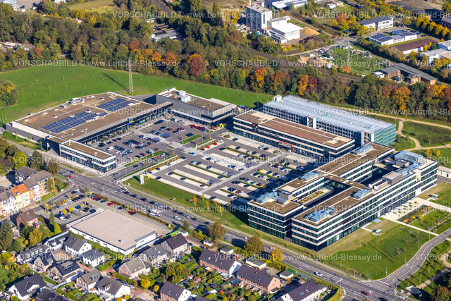 Moers221003875 | Luftbild, Edeka Rhein-Ruhr Zentrale Neubau, Edekaplatz, Rheinkamp-Utfort, Moers, Ruhrgebiet, Nordrhein-Westfalen, Deutschland