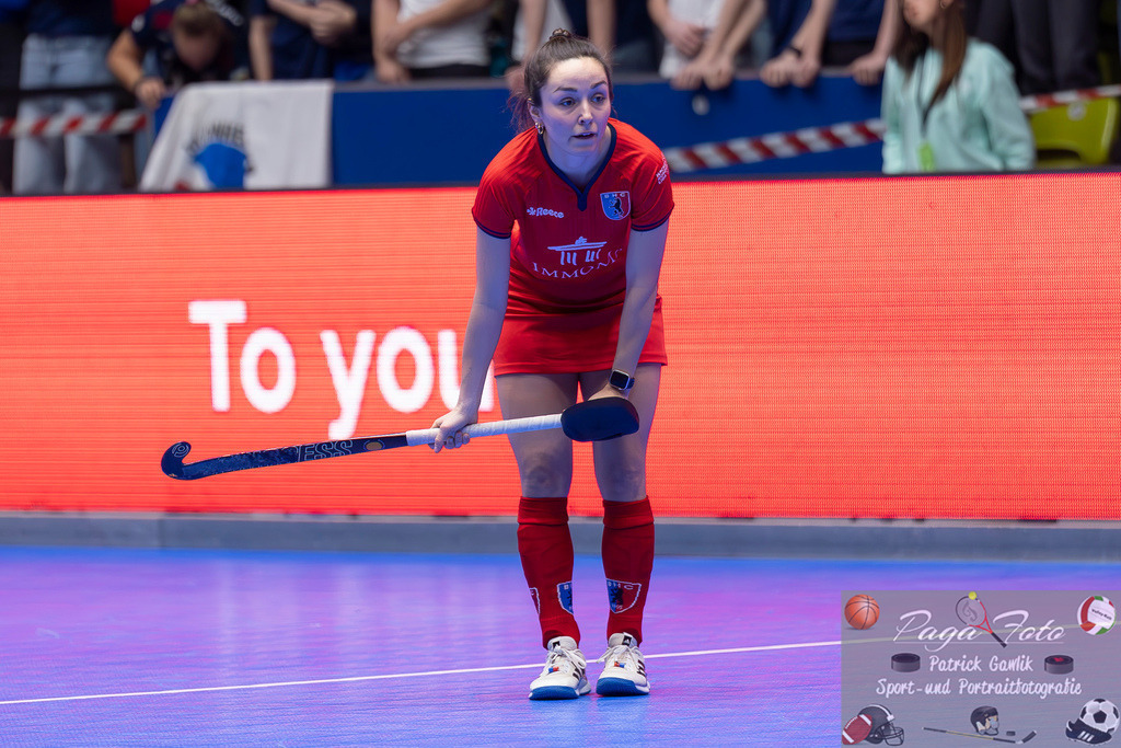 Volvo E.R.B. Final 4 Finale Frauen: Berliner HC - Mannheimer HC, 26.01.2025 | Stefanie Wendt (Berliner HC #3), Freisteller, Portrait, Porträt, Berliner HC - Mannheimer HC, Frankfurt, Süwag Arena, 26.1.2025 - Realisiert mit Pictrs.com