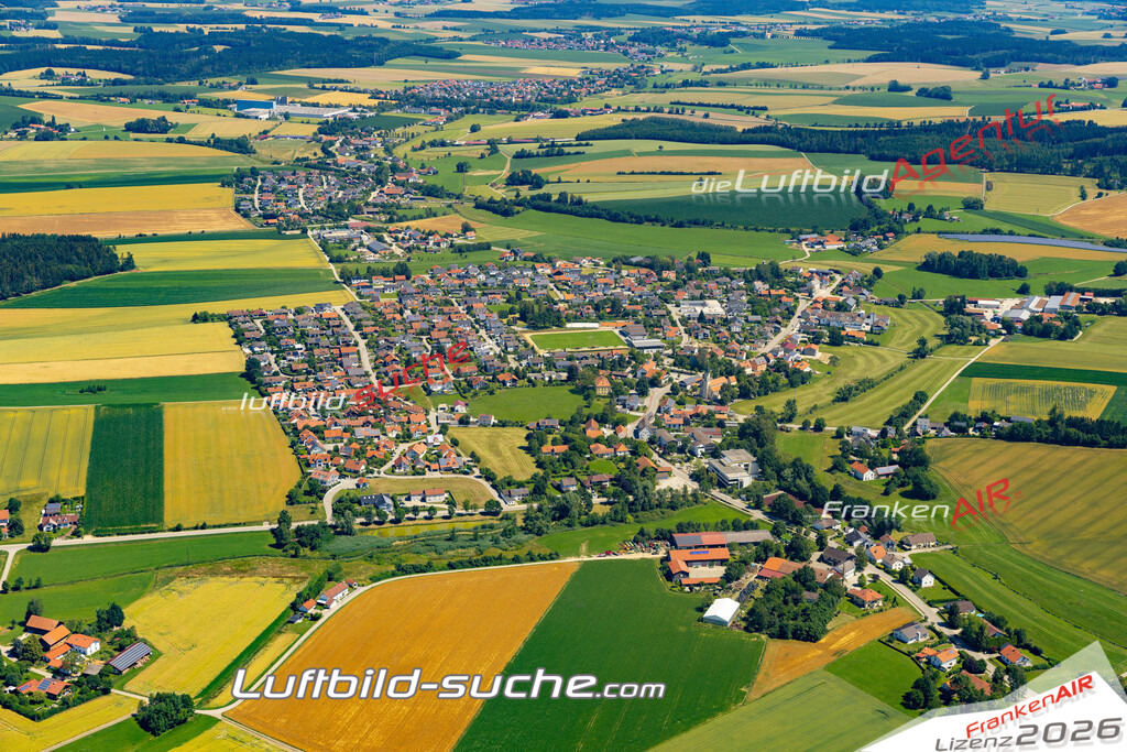 Aktuelles Luftbild von Bonbruck Bodenkirchen - Die Luftaufnahme wurde 2022 mittels UL-Flugzeug erstellt ( keine Drohne ) - hochauflösende Kamera-Systeme von  Canon -Beste Qualität - Für grossformatige Ausdrucke geeignet. Die Geschenkidee !