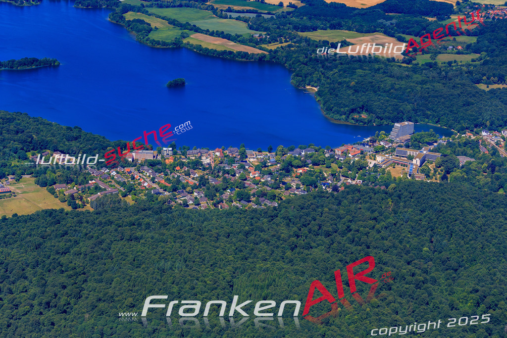 aktuelles Luftbild von Dieksee Malente - Luftaufnahme wurde 2018 von https://frankenair.de mittels Flugzeug (keine Drohne) erstellt.