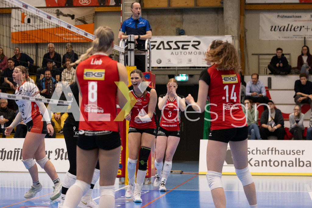 Volleyball I Frauen I Saison 2025-2026 I Volleyball NLA | Women I 1/4 Finals I VC Kanti Schaffhausen - BIWI Volleyball Franches-Montagnes I 21.02.2026 | 11 Kateřina Holásková (CZ) (VC Kanti Schaffhausen) – Mitte - Realisiert mit Pictrs.com