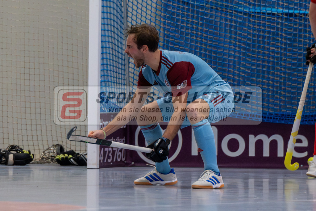 SFE_20260131_0185 | Mönchengladbach, Deutschland, 31.01.26: Hallenhockey 1. Bundesliga Herren Playoff zwischen Crefelder HTC - UHC Hamburg im GHTC Halle am 31.01.2026 in Mönchengladbach, Deutschland. (Foto von Stephan Fehrmann)Mönchengladbach, Germany, 31.01.26: Hallenhockey 1. Bundesliga Herren Playoff between Crefelder HTC - UHC Hamburg in GHTC Halle at 31.01.2026 in Mönchengladbach, Deutschland. (Foto from Stephan Fehrmann)