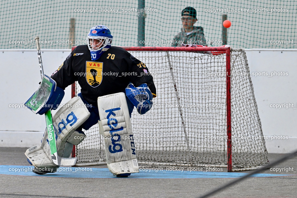 ASKÖ Hockey Villach vs. VAS Ballhockey  | #70 Moser Lukas VAS Villach, ASKÖ Hockey Villach vs. VAS Ballhockey , ASKÖ Hockey Villach vs. VAS Ballhockey  am 06.07.2025 in Villach (Alpen Arena ), Austria, (Photo by Bernd Stefan)
