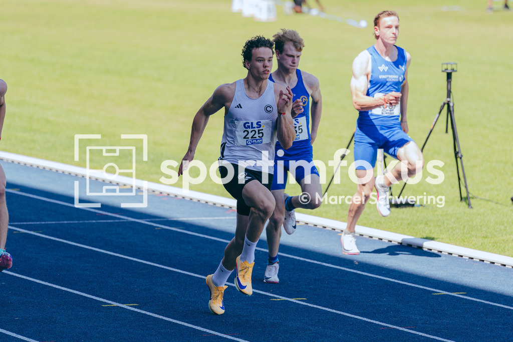 Deutsche Meisterschaften U20 / U16 2026 | Lennox Schmidt, SCC Berlin, 225, 100-Meter-Lauf, Deutsche Meisterschaften der U20 &amp; U16 2026, Lohrheidestadion Bochum-Wattenscheid, 11.07.2026. Foto: Marcel Schwering / sportimfokus - Realisiert mit Pictrs.com