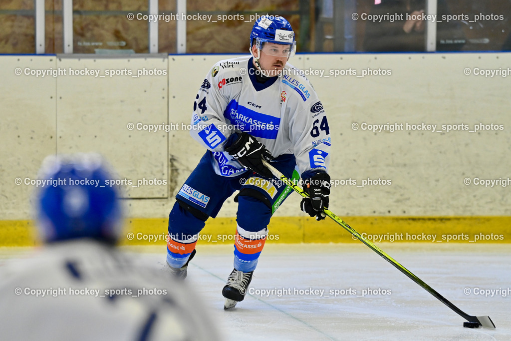 1. EHC Althofen vs. ESC Sparkasse Steindorf  | #64 Stichauner Fabian ESC Steindorf, 1. EHC Althofen vs. ESC Sparkasse Steindorf , 1. EHC Althofen vs. ESC Sparkasse Steindorf  am 08.03.2026 in Althofen (Stadthalle Althofen), Austria, (Photo by Bernd Stefan)