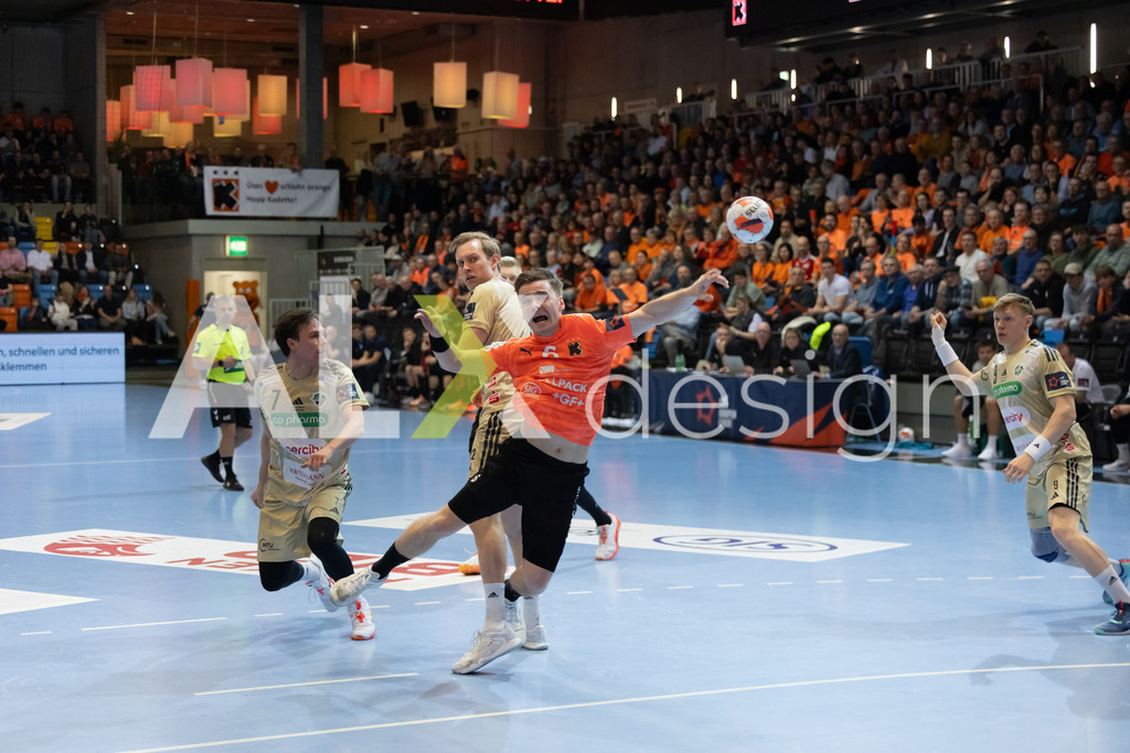 Handball I Herren I Saison 2025-2026 I EHF EUROPEAN LEAGUE 2025/26 | Men I Main Round I 2. Spieltag I Kadetten Schaffhausen - TSV Hannover-Burgdorf I 24.02.2026 | 6 Odinn Rikhardsson (IS) (Kadetten Schaffhausen) – Flügel rechts - Realisiert mit Pictrs.com