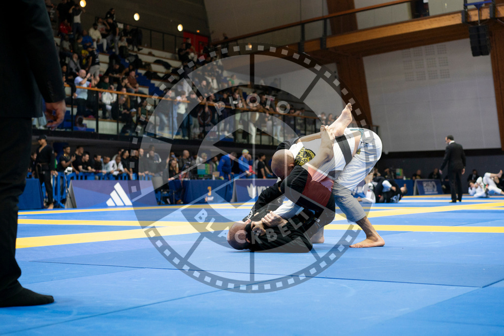 20240124PBB04324 | Fighters compete during the second day of the IBJJF European Championship in Paris, France, on January 24, 2024.
