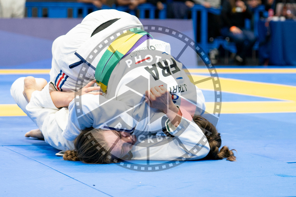 20240124PBB04439 | Fighters compete during the second day of the IBJJF European Championship in Paris, France, on January 24, 2024.